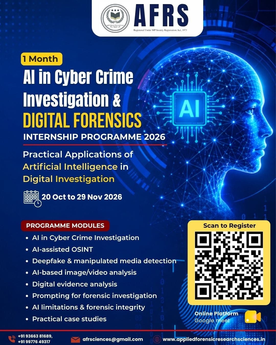 𝐀𝐈 𝐢𝐧 𝐂𝐲𝐛𝐞𝐫 𝐂𝐫𝐢𝐦𝐞 𝐈𝐧𝐯𝐞𝐬𝐭𝐢𝐠𝐚𝐭𝐢𝐨𝐧 & 𝐃𝐢𝐠𝐢𝐭𝐚𝐥 𝐅𝐨𝐫𝐞𝐧𝐬𝐢𝐜𝐬 𝐈𝐧𝐭𝐞𝐫𝐧𝐬𝐡𝐢𝐩 poster