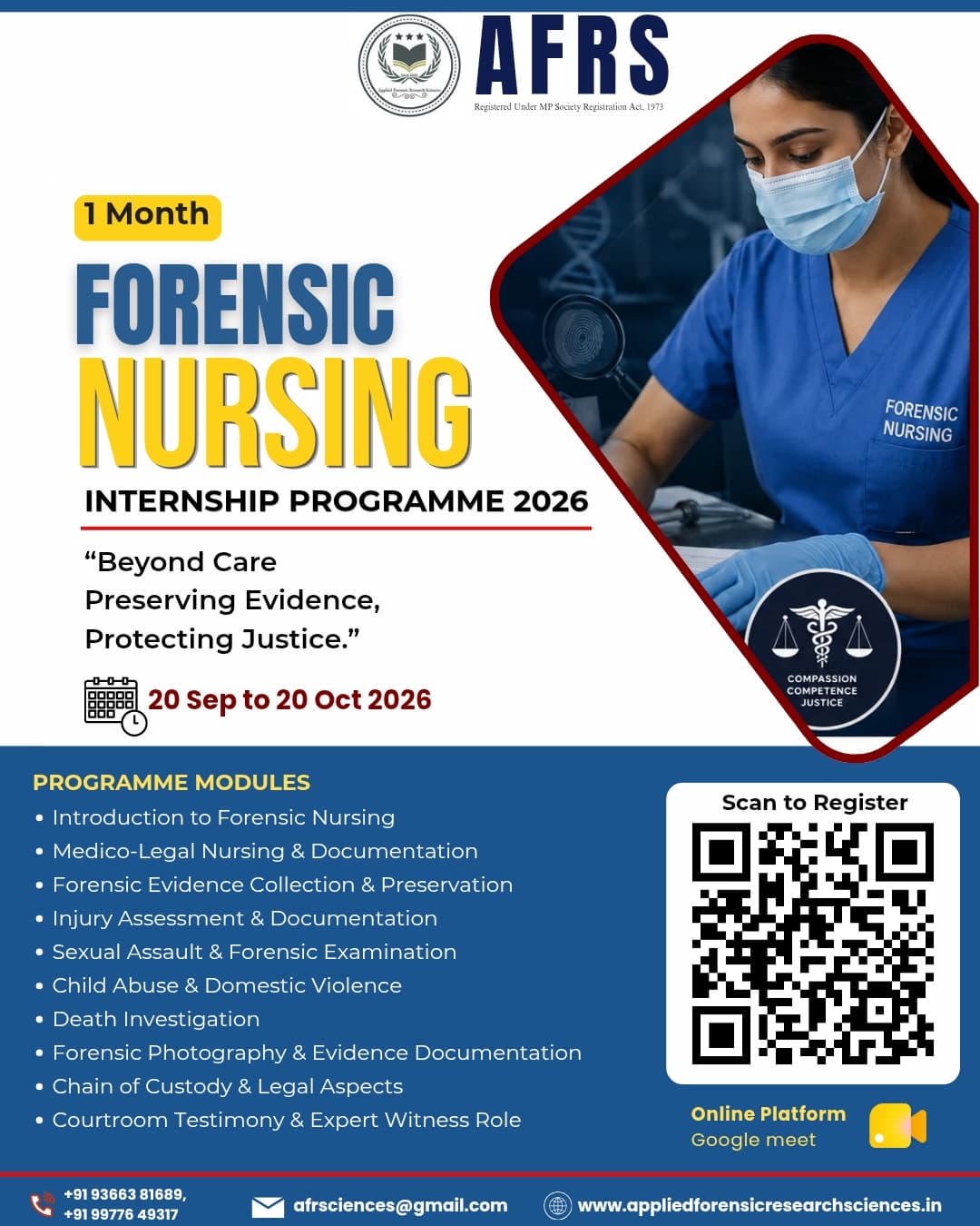 𝗙𝗼𝗿𝗲𝗻𝘀𝗶𝗰 𝗡𝘂𝗿𝘀𝗶𝗻𝗴 𝐈𝐧𝐭𝐞𝐫𝐧𝐬𝐡𝐢𝐩 𝐏𝐫𝐨𝐠𝐫𝐚mme poster